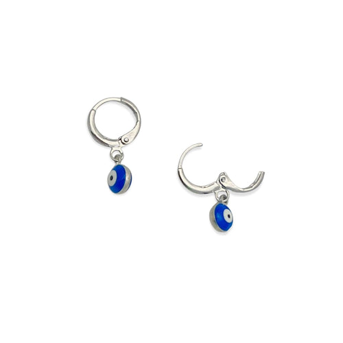 Dainty’s 5mm dark blue evil eye huggies earrings earrings