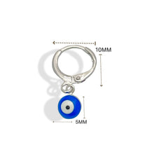 Dainty’s 5mm dark blue evil eye huggies earrings earrings