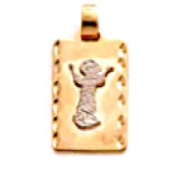 Divine child nino divino pendant 18kts of gold plated charms