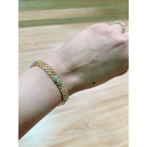 Elephant bracelet in 18kts of gold and silver plated bracelets
