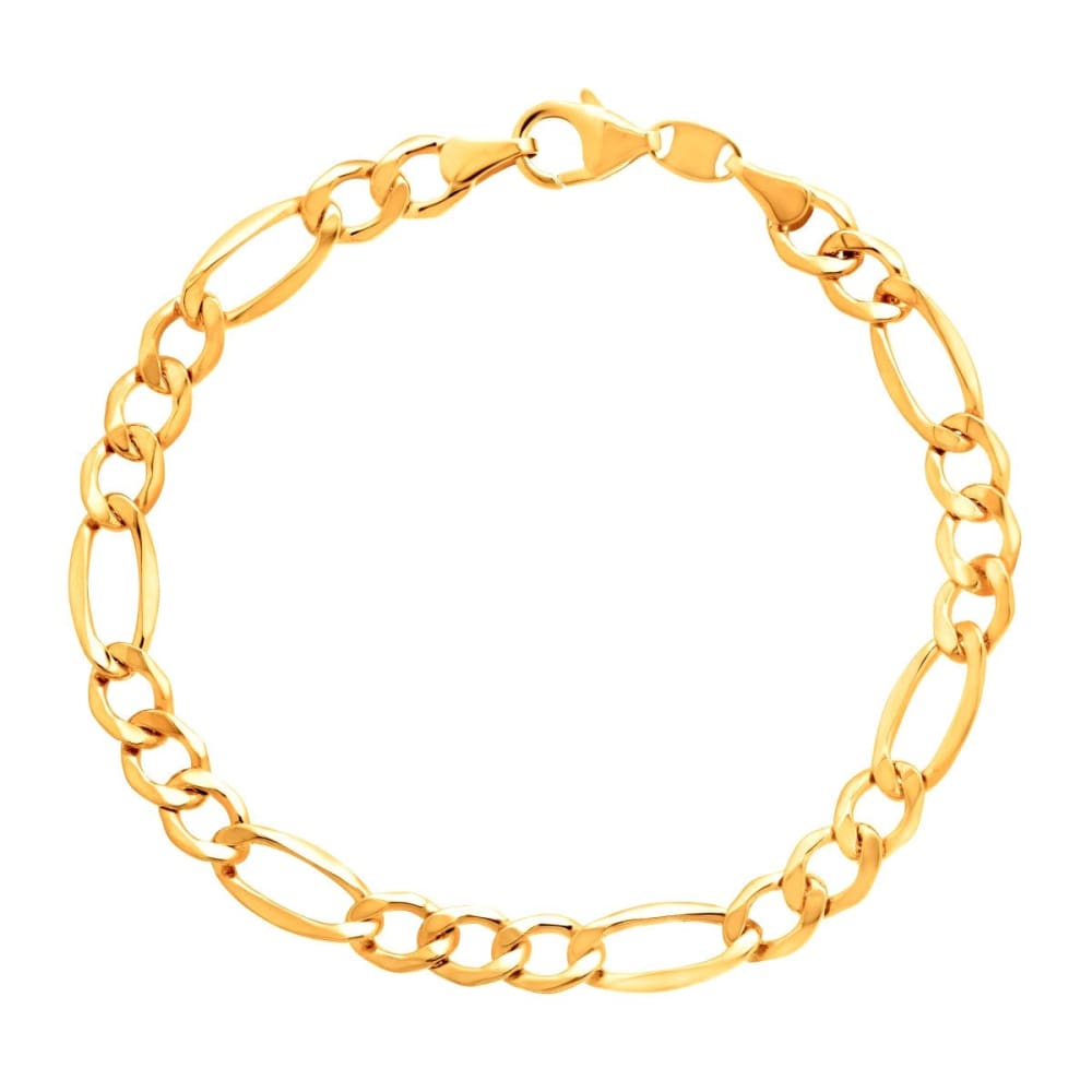 Figaro 6mm 18k gold plated chain 8.5 bracelet chains