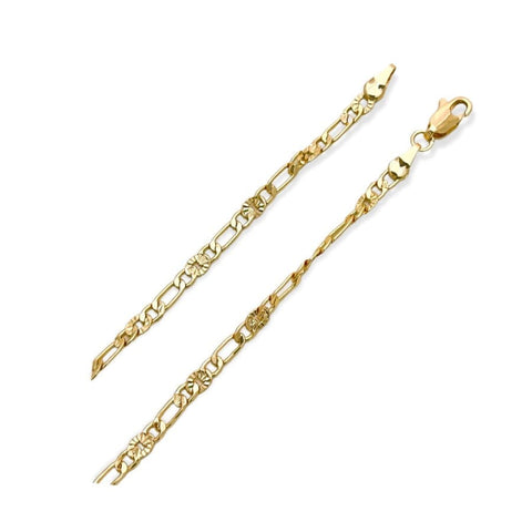 Mariner 3mm 18k gold plated chain