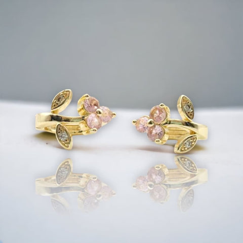 Infinity lever-back 18k of gold plated earrings