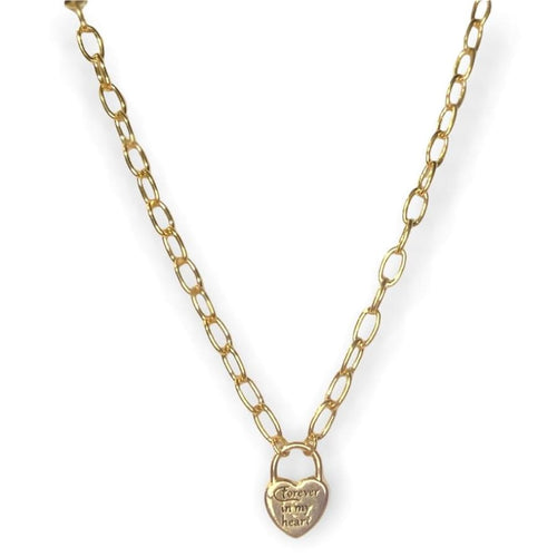 Forever in my heart gold- filled necklace chain