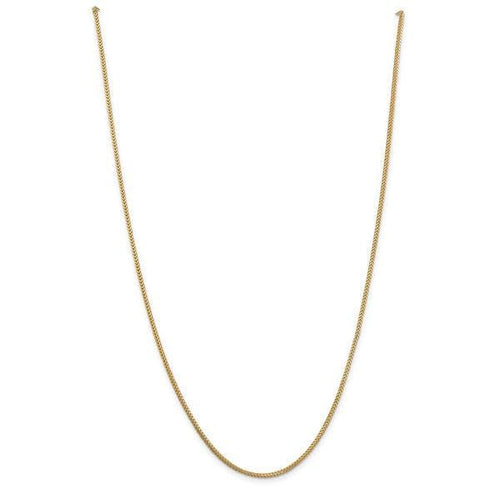 Franco 1mm 18kt gold plated chain chains