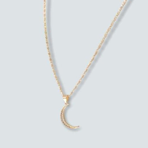 Mom multicolor heart gold-filled chain necklace