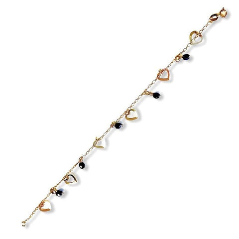 Butterflies clon gold plated anklet
