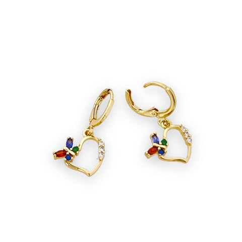 Vintage luz huggies earrings goldfilled