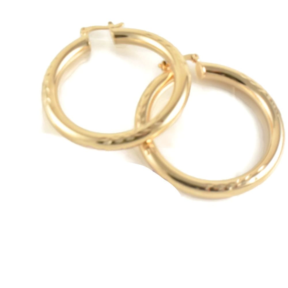 Hoop earrings 18kts of gold plated earrings