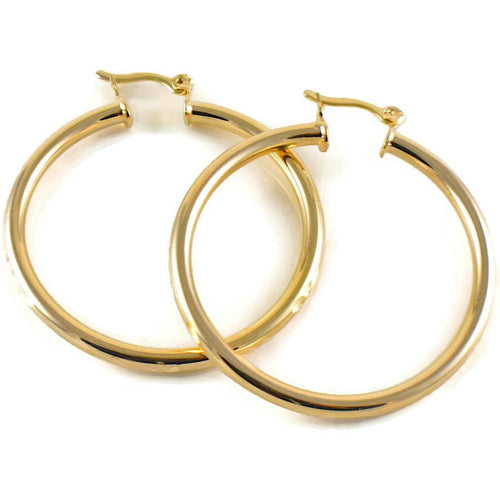 Hoops earrings gold plated earrings