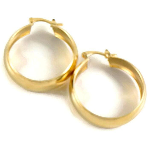Dainty endeless hoop 18kts of goldplated earrings