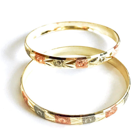 Gold plated set of indian bangles for toddlers