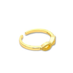 Infinity open size ring 18k of gold plated rings