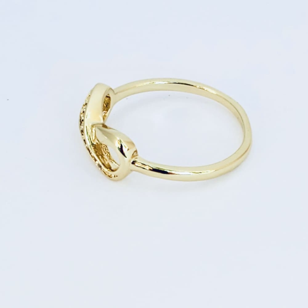 Infinity ring 14kts of gold plated rings