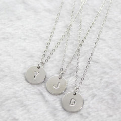 Initial pendant charm necklace chains