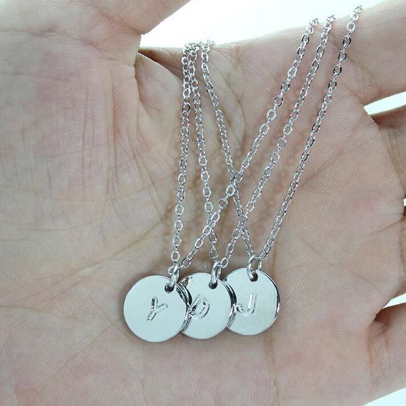 Initial pendant charm necklace chains