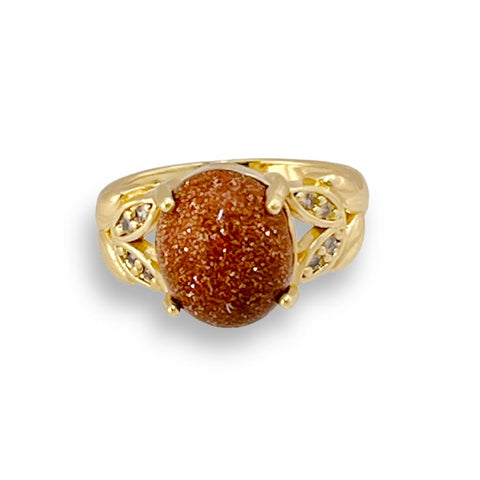 Roma open size ring in 18k of gold plated