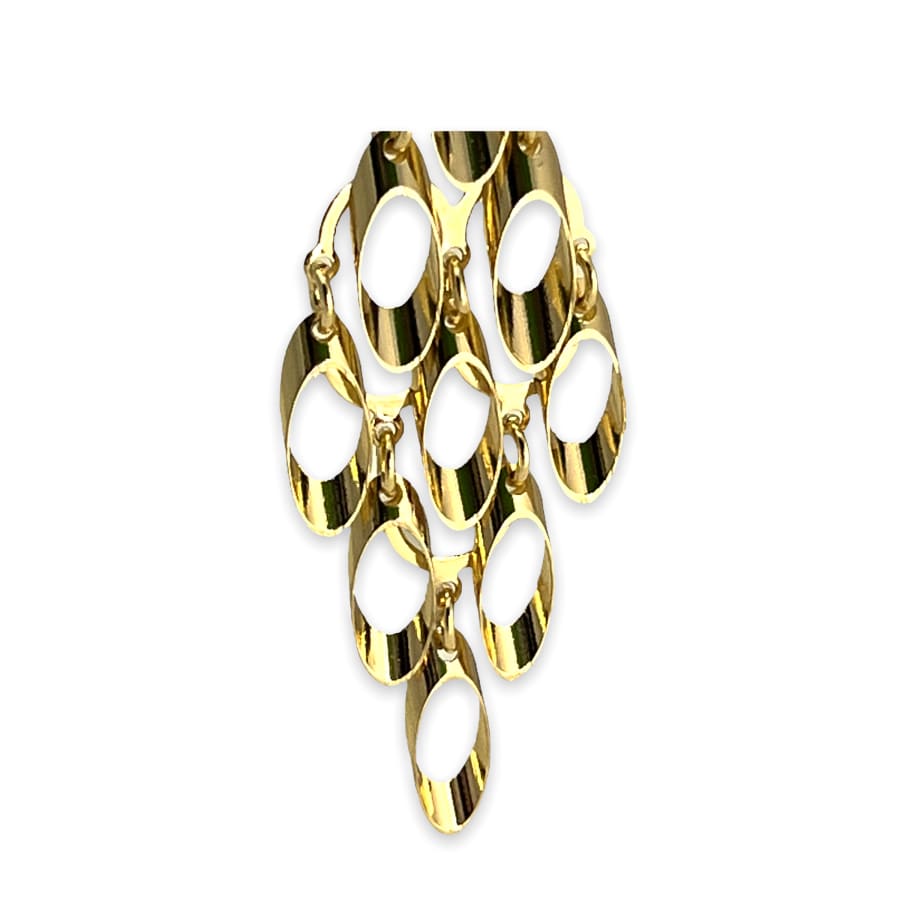 Karin chandelier lever back earrings in 18k of gold plated