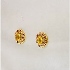 Kate lime color stone studs earrings goldfilled earrings