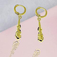 Large gold-filled dewdrop vine huggies earrings earrings