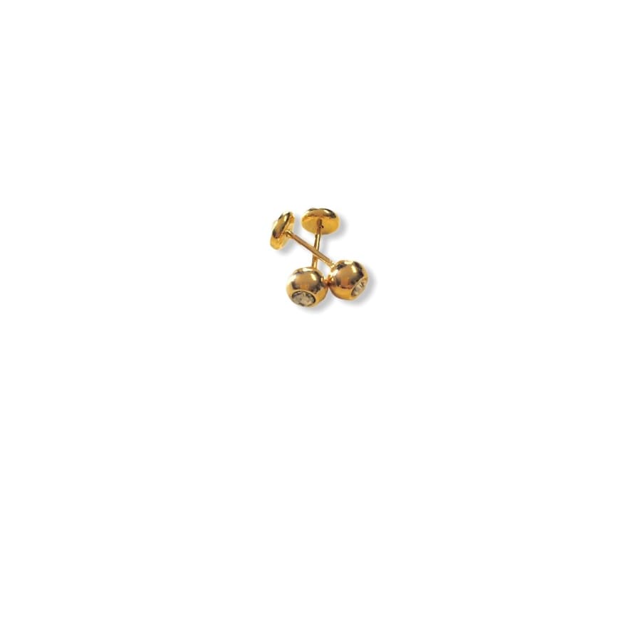 Lela’s sky blue screw backs 18kts of gold plated earrings earrings