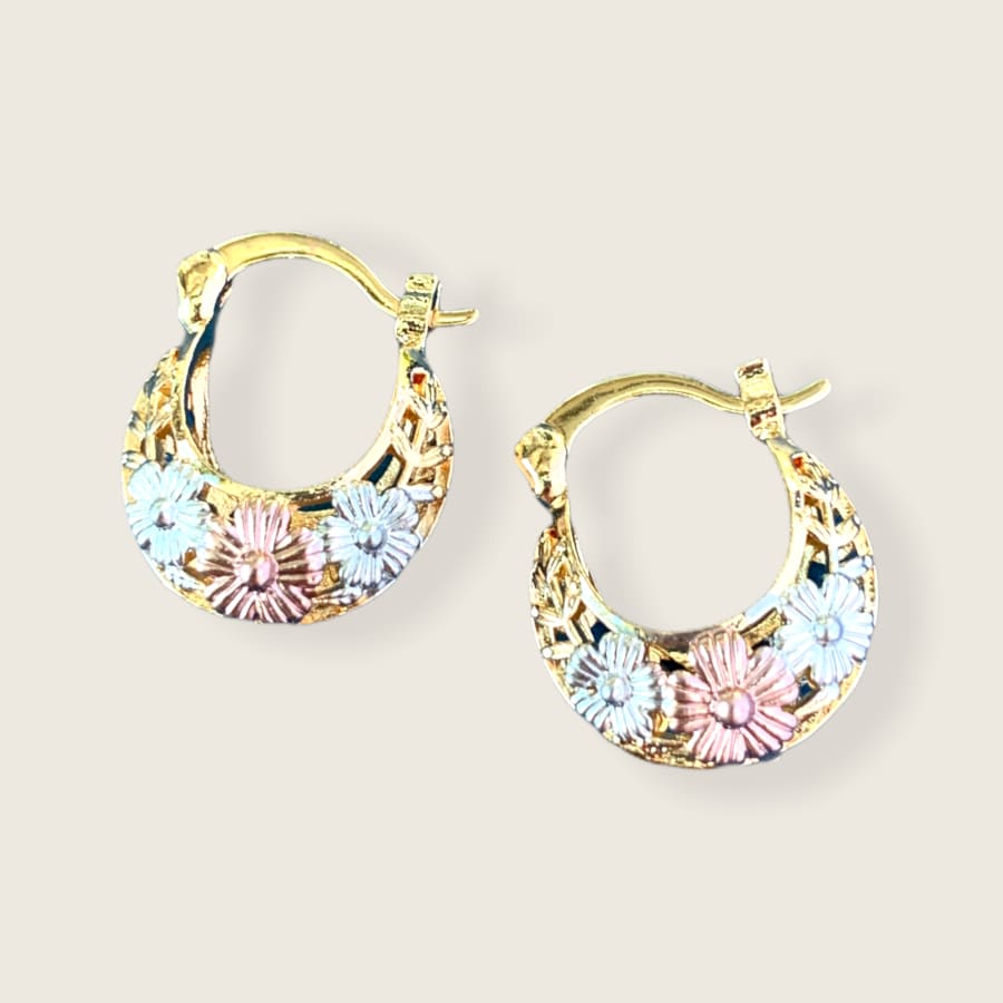 Lelita’s hoops earrings in 18k of gold plated earrings