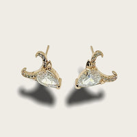 Longhorn cz goldfilled studs earrings