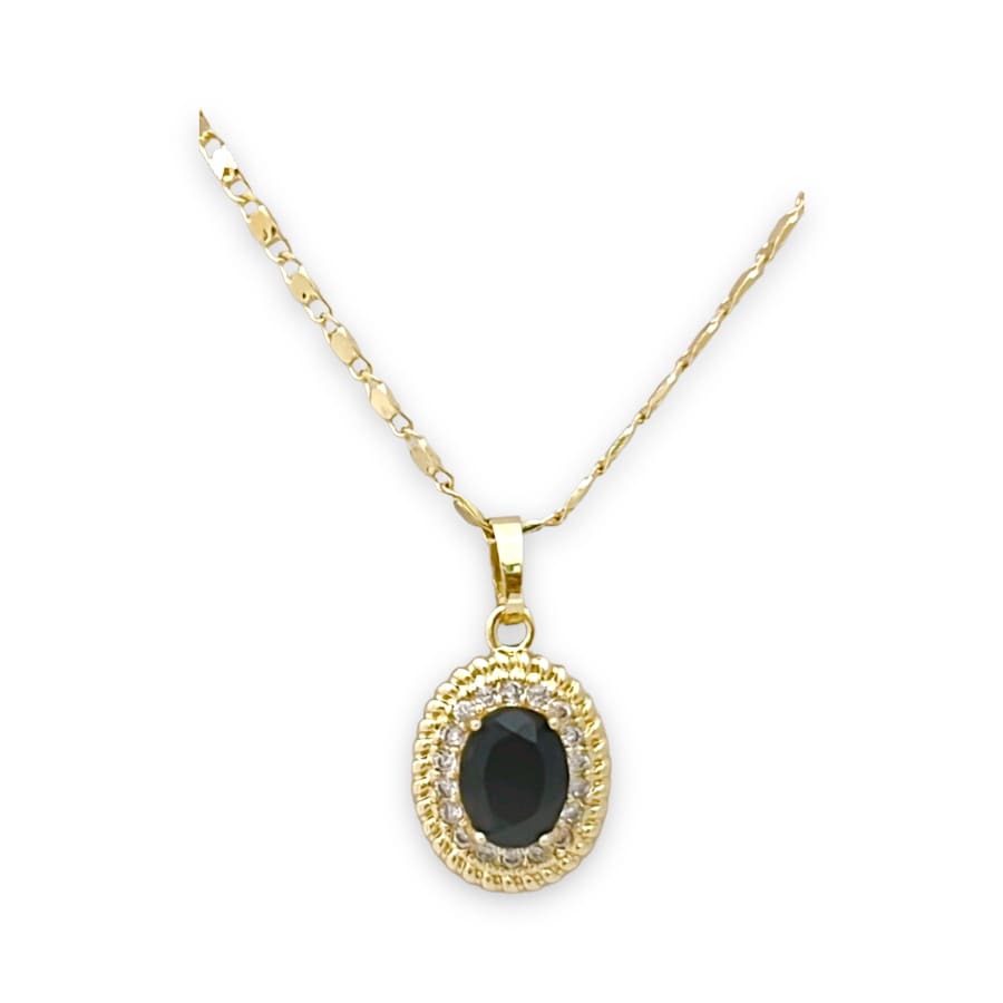Mara oval shape black huggies earrings in 18k of gold plated necklace earrings