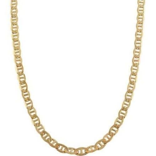 Mariner 3mm 18k gold plated chain chains