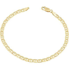 Mariner 3mm 18k gold plated chain 7.5’bracelet chains