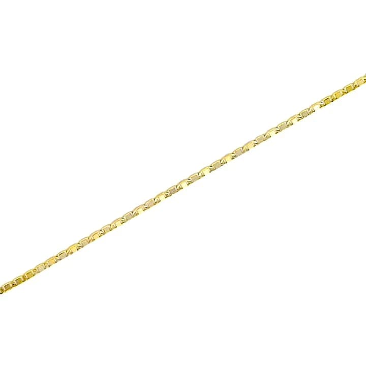 Mariner 3mm anklet 18kts of gold plated 10 anklet