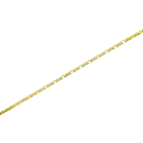 Mariner 3mm anklet 18kts of gold plated 10