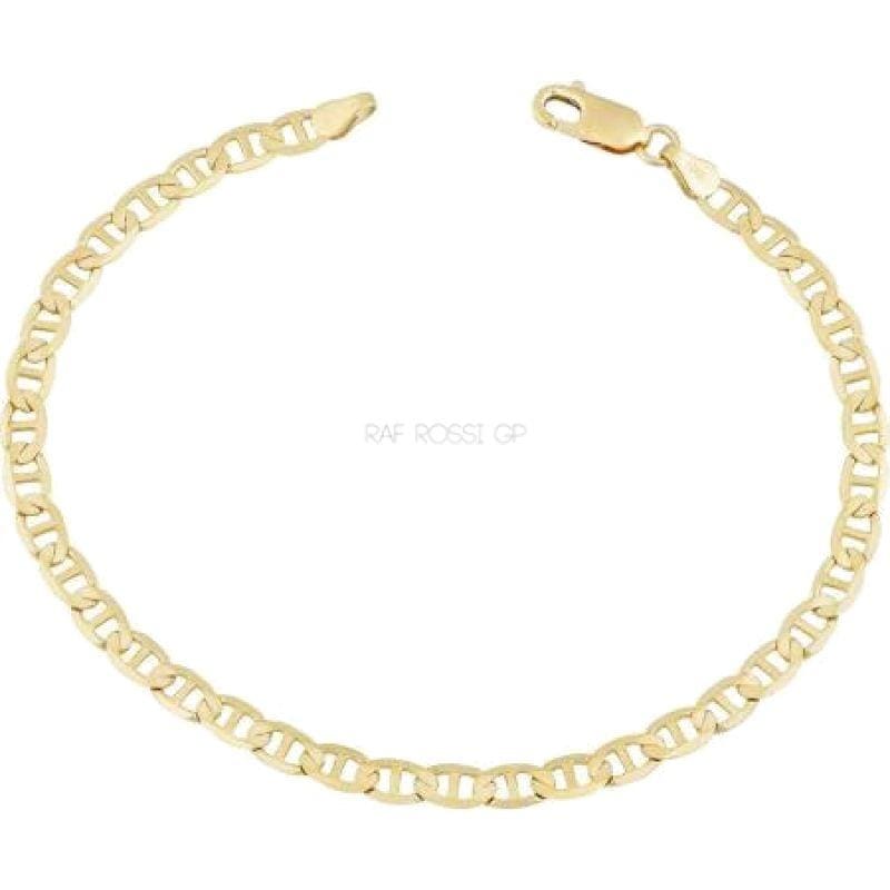 Mariner 4mm 18k gold plated chain 7.5bracelet chains