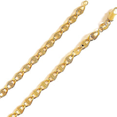 Mariner 5mm wide gold plated chain chains