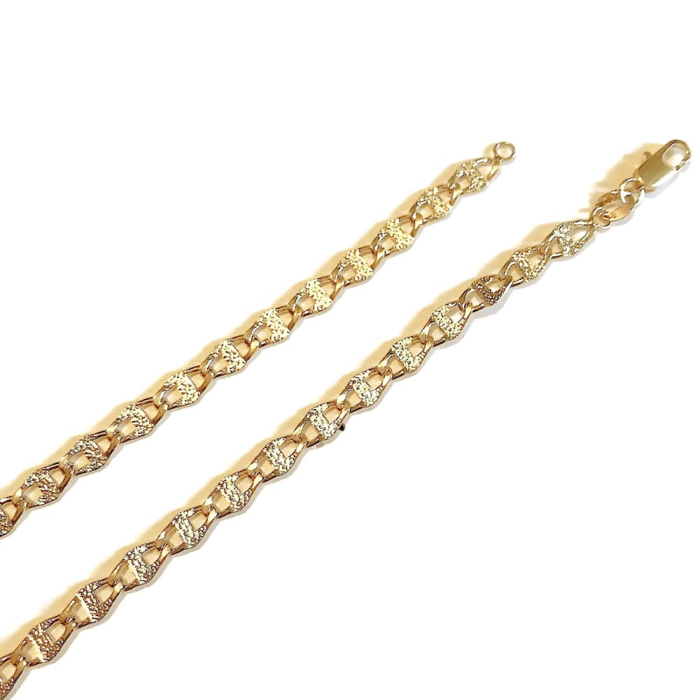 Mariner 5mm wide gold plated chain chains