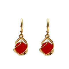 Marla’s ivory bubbles earrings in 18k of gold plated earrings