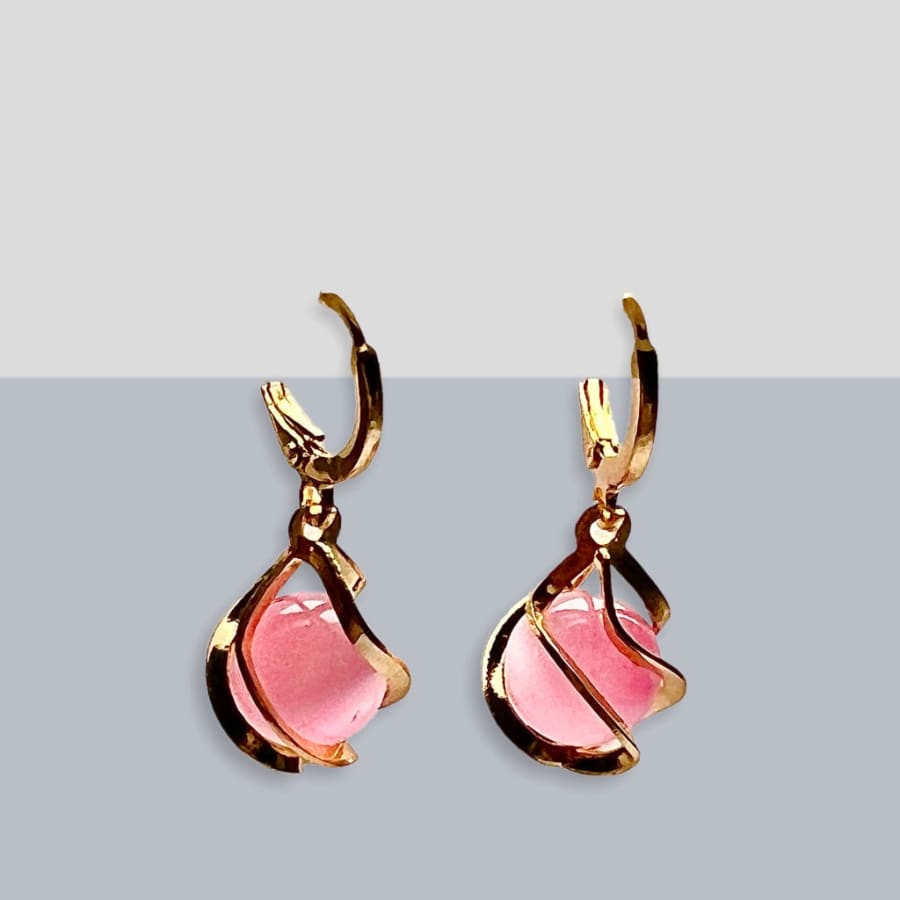 Marla’s ivory bubbles earrings in 18k of gold plated earrings