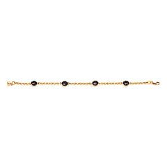 Olive faux stone 18kts of gold plated bracelet 7.5 bracelets
