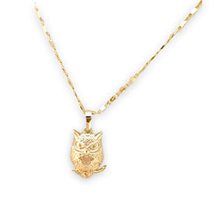 Owl dangles huggies earrings in 18k of gold plated necklace earrings
