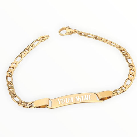Cz horseshoe guadalupe bracelet in 18kts of gold plated