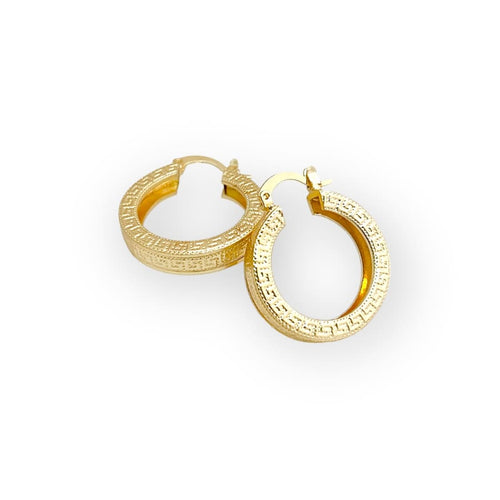 Pisa hoop earrings in 18k of gold plated