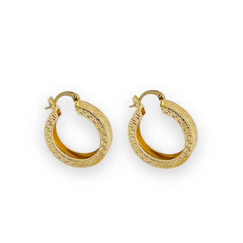 Pisa hoop earrings in 18k of gold plated earrings