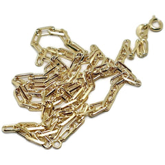 Rectangular flat links 18kts of gold plated chain. 24 chains