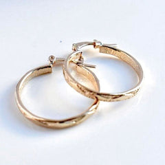 Rombo gold plated earrings hoops earrings