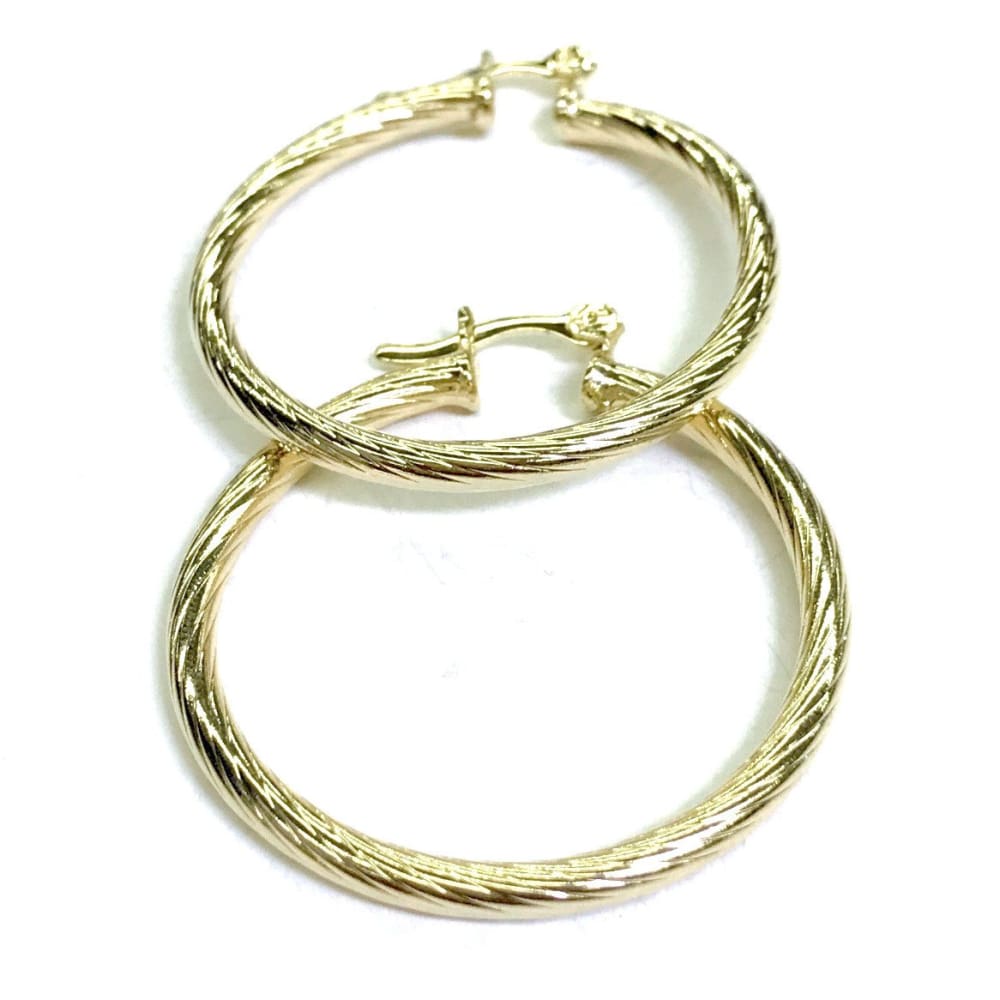 Rope 1’5mm earring hoops earrings