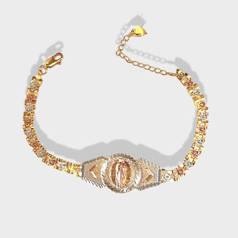 Evil eye charm - necklace 18kts gold plated