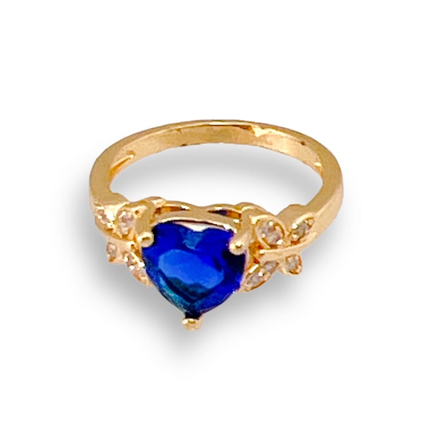 Via Mazzini 925 Silver Plated Rich Royal Blue Swiss Zirconia Crystal Ring  for Women and Girls (Ring0232) : Via Mazzini: Amazon.in: Fashion