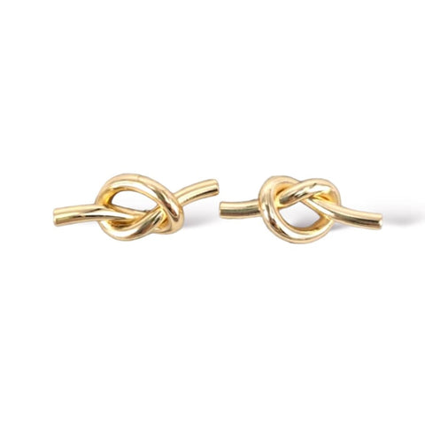 Multicolor hearts cz studs in 18k of gold layered