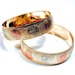 Saint benedetto goldfilled indian bangle bracelets