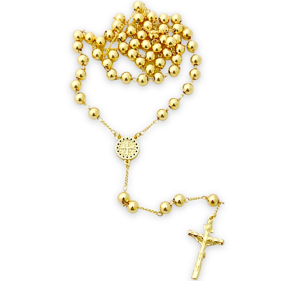 San benito gold plated rosary necklace rosaries